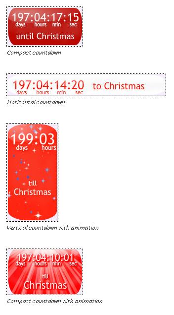 Плагин wordpress Christmas Countdown Clock