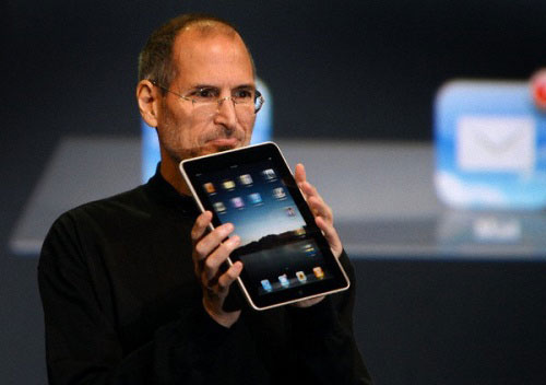 Стив Джобс на презентации iPad